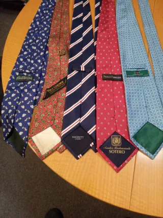 Lote 5 corbatas Natur