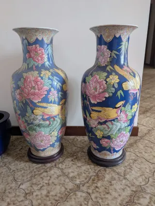 2 Vasi cinesi decorati