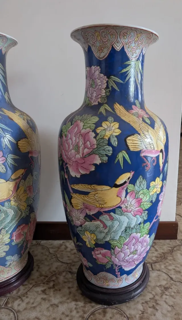 2 Vasi cinesi decorati