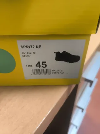 Zapatos de seguridad negros Paredes