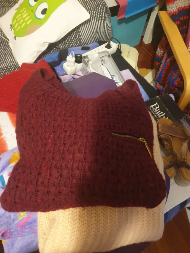 Jersey de punto con cremallera