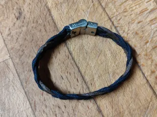 Pulsera Massimo Dutti Hombre Azul y Marrón