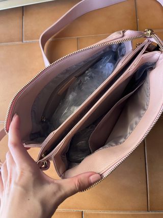 Borsa MARIACELINE rosa cipria ecopelle