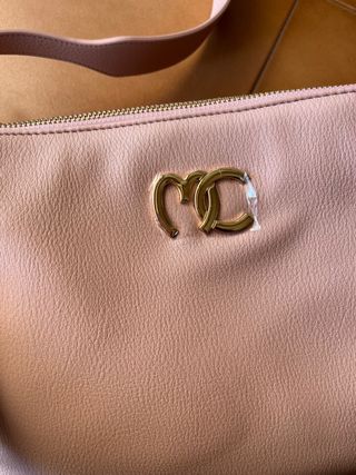 Borsa MARIACELINE rosa cipria ecopelle