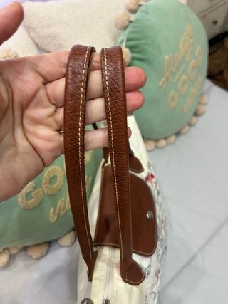 Bolso Longchamp Blanco con Pájaros