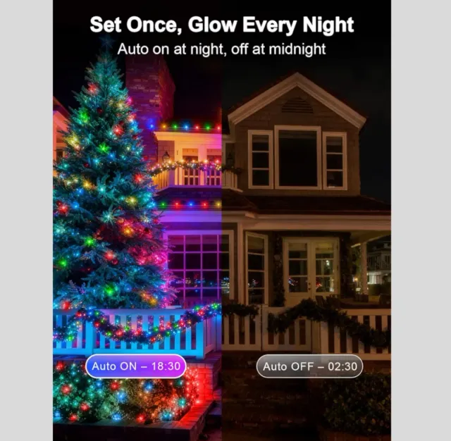 35M Guirnaldas LED Blanco Cálido y Multicolor