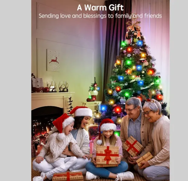 35M Guirnaldas LED Blanco Cálido y Multicolor