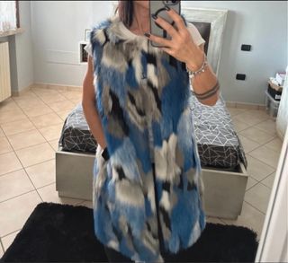 Gilet eco pelliccia fantasia