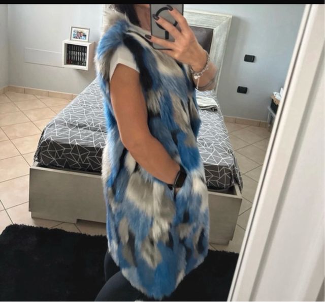 Gilet eco pelliccia fantasia