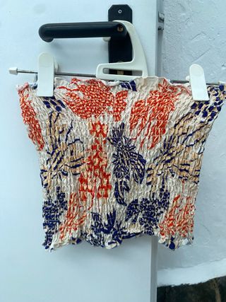 Top bandana estampado