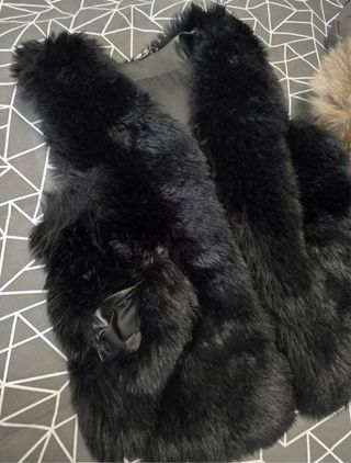 Gilet in eco pelliccia nero