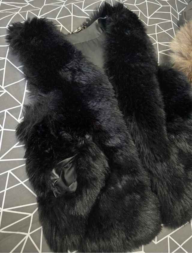 Gilet in eco pelliccia nero