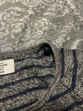 Jersey rayas Jack & Jones gris hombre