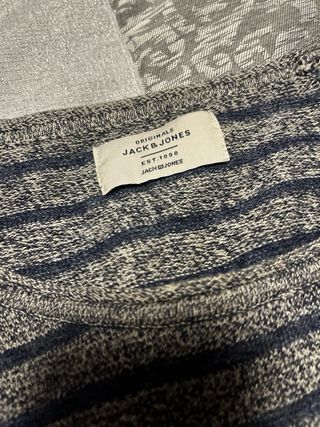 Jersey rayas Jack & Jones gris hombre
