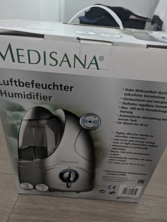 Humidificador Medisana Ultrasónico Gris Blanco