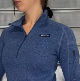 Patagonia Felpa Pile Donna Blu