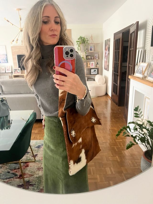 Bolso piel estampado animal