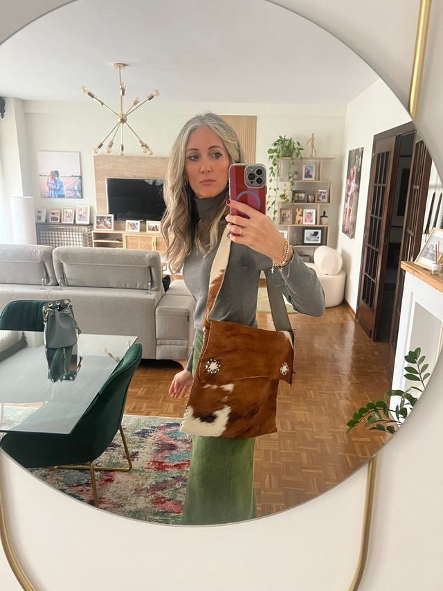 Bolso piel estampado animal