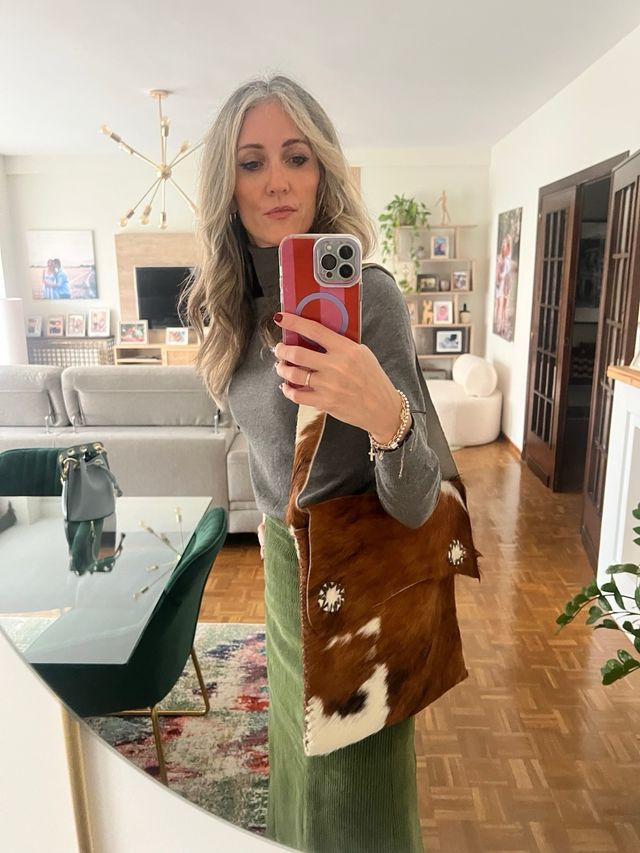 Bolso piel estampado animal