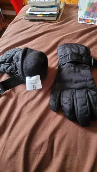Guantes Nieve Talla 5 Negro