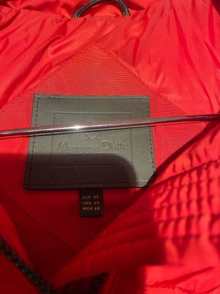 Chaleco Massimo Dutti Rojo. T XS