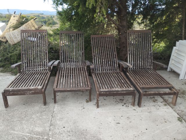 Amacas de teca para restaurar