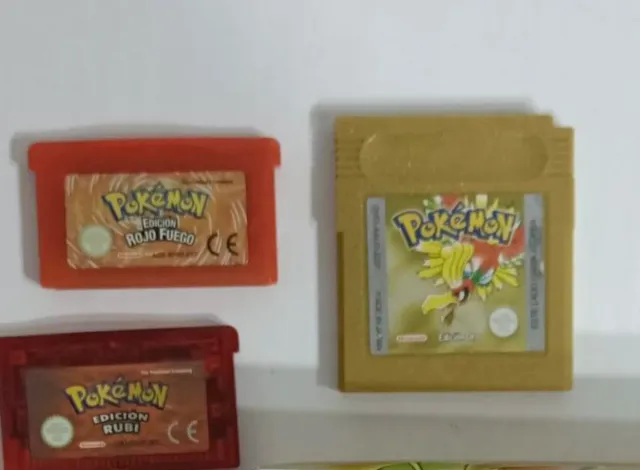 Juegos Pokémon Rojo Fuego y Rubí GBA