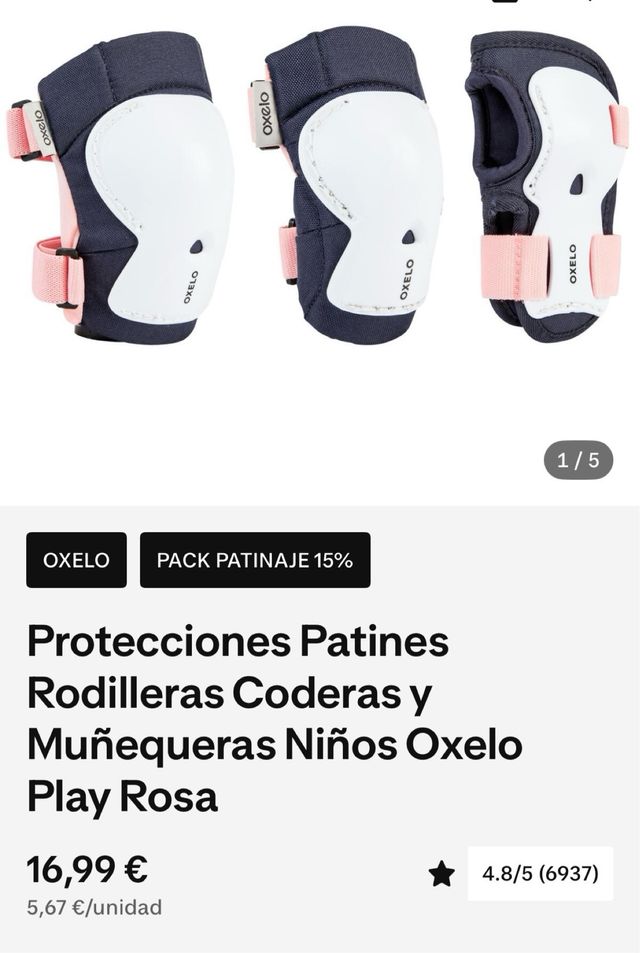 Patines Oxelo Talla 32-35 Ajustable