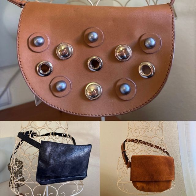 Riñoneras de Piel Marrón y Negra UNIDAD 14€