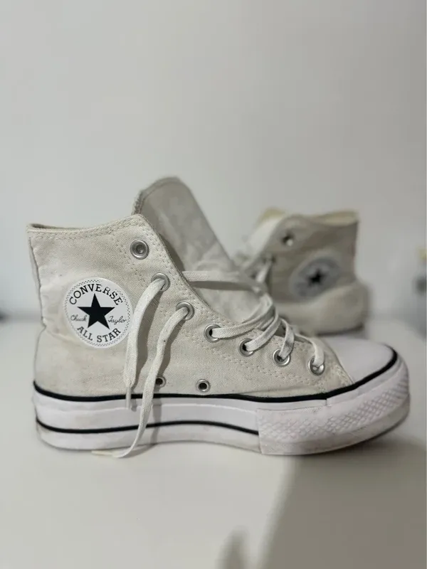Converse All Star bianche platform