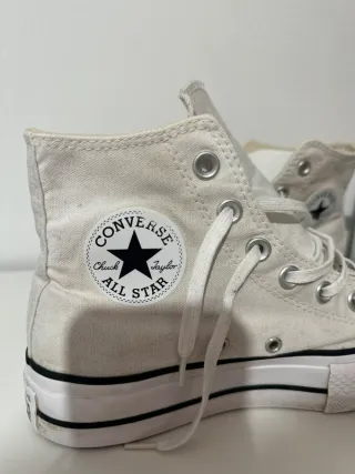 Converse All Star bianche platform
