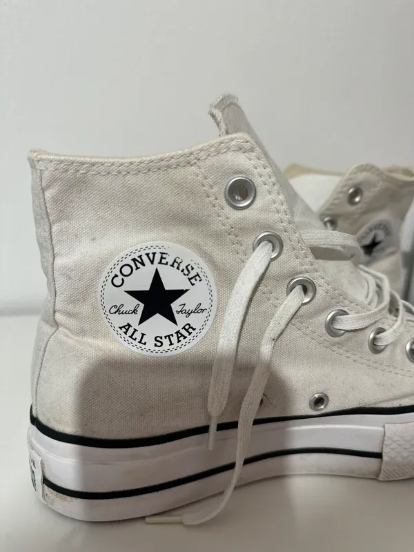 Converse All Star bianche platform