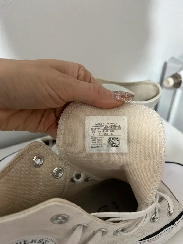 Converse All Star bianche platform