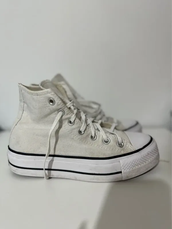 Converse All Star bianche platform