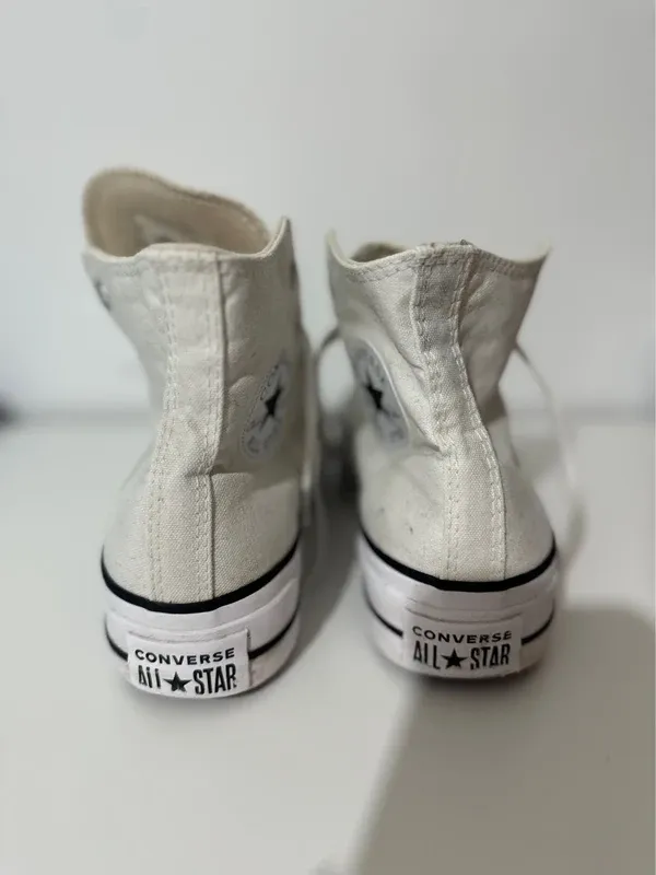 Converse All Star bianche platform