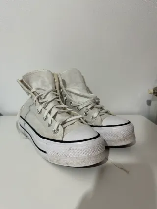 Converse All Star bianche platform