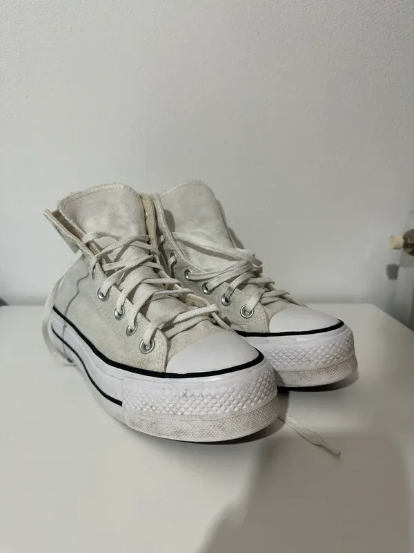 Converse All Star bianche platform