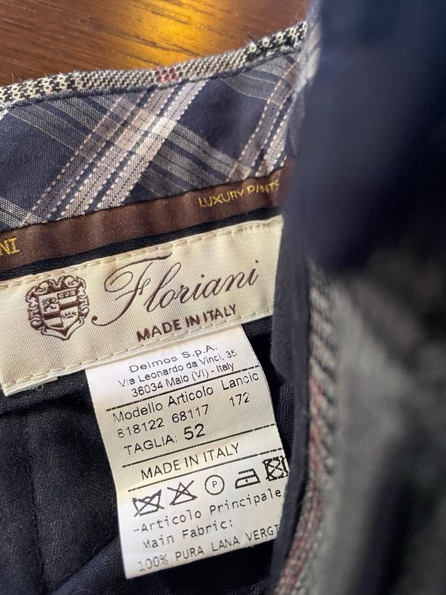 Pantaloni uomo fantasia a quadri