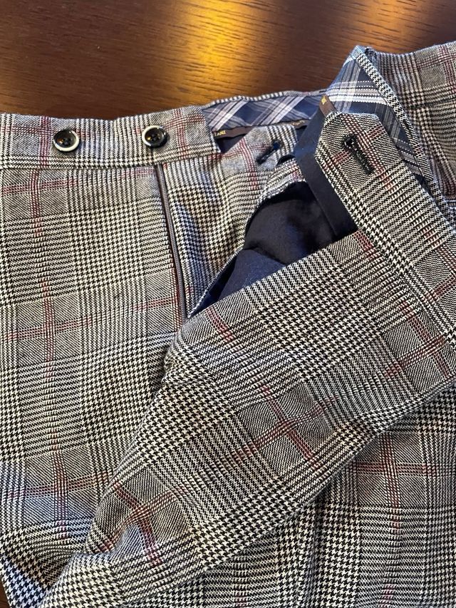 Pantaloni uomo fantasia a quadri