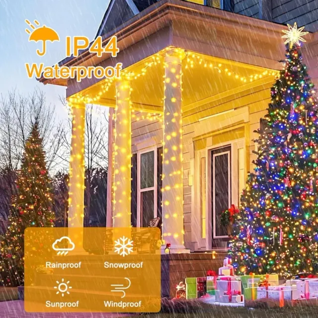 80M Guirnalda Led Multicolor + Blanco Amarillo