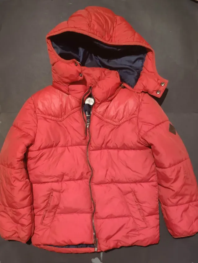 Abrigo plumas Brotes Talla 8 Rojo