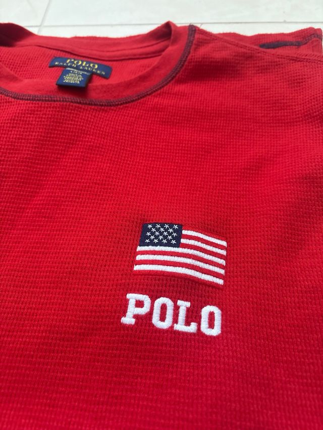 Maglia Polo Ralph Lauren Rossa USA