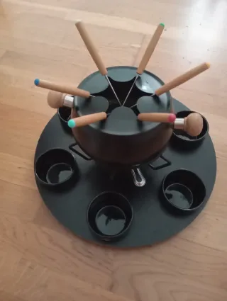 Set de Fondue Negro con Accesorios