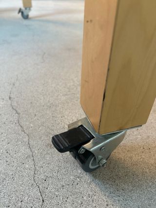 Mesa extensible madera con ruedas 