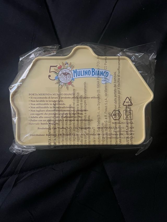 Scatola porta merenda Mulino Bianco in latta