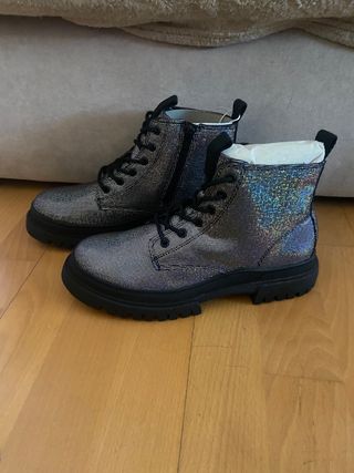 Botines Zara Brillantes Talla 37