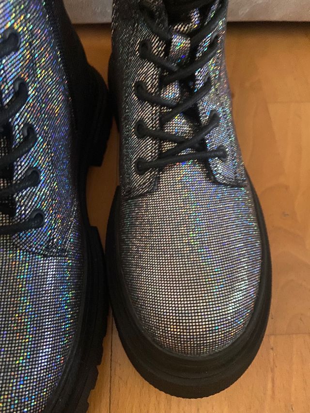 Botines Zara Brillantes Talla 37