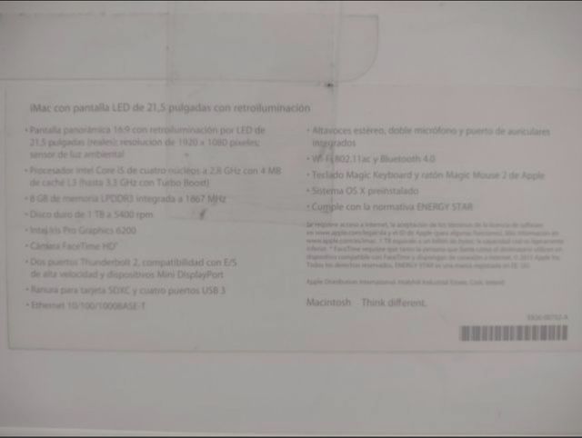 iMac Apple Plata muy bien cuidado