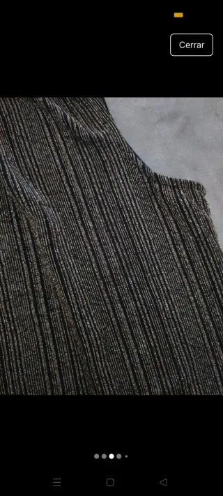 Top fiesta mujer dorado plateado