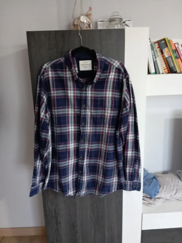 Camisa de cuadros hombre azul y rojo